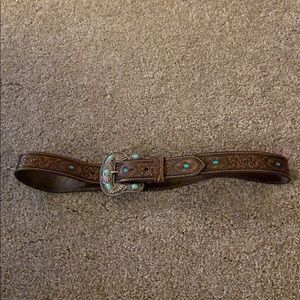 Leather belt